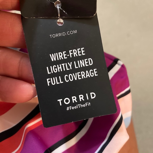 NWT Torrid Long Sleeve Rash Guard One Piece Swim Suit, size 1 (14-16) - Picture 9 of 12